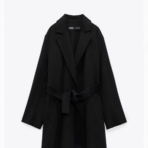 Zara Belted Wool Coat